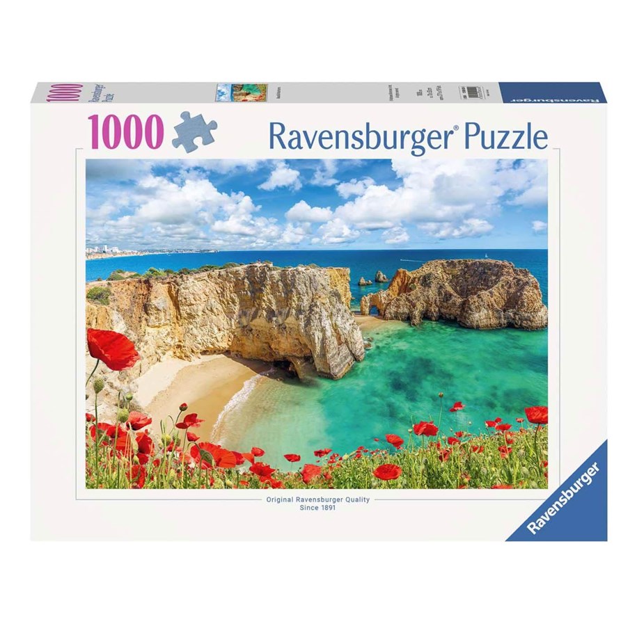 Palapelit - Ravensburger Jigsaw puzzle Poppies in the Algarve Portugal 1000 pcs. Lattia - 120005995