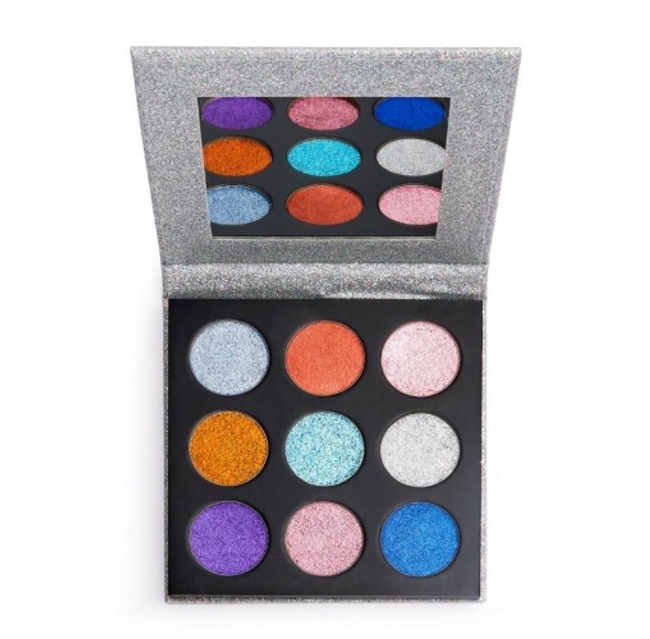 Meikit - Makeup Revolution Pressed Glitter Face Palette Illusion 13.5 g - 5057566120661