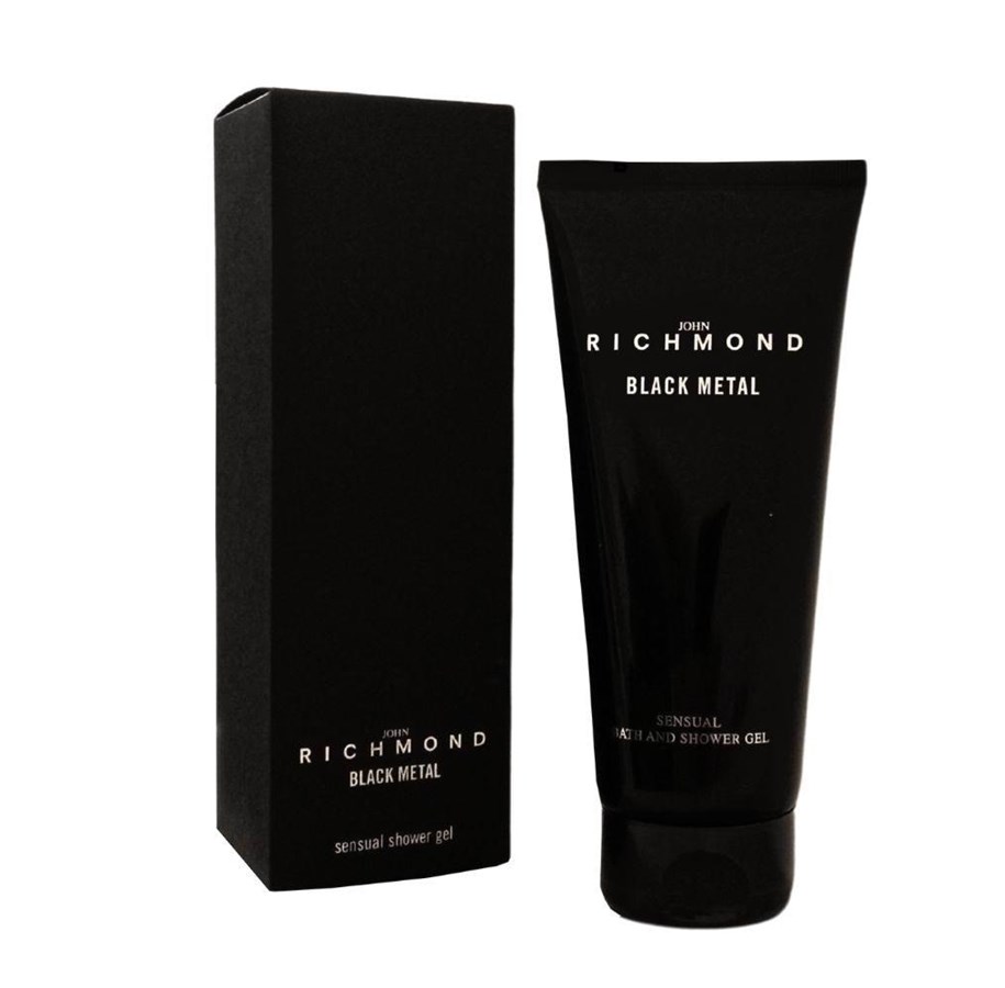 Vartalonhoito - John Richmond Black Metal Natural Cleansing Shower Gel 200 ml. - 8011889623206