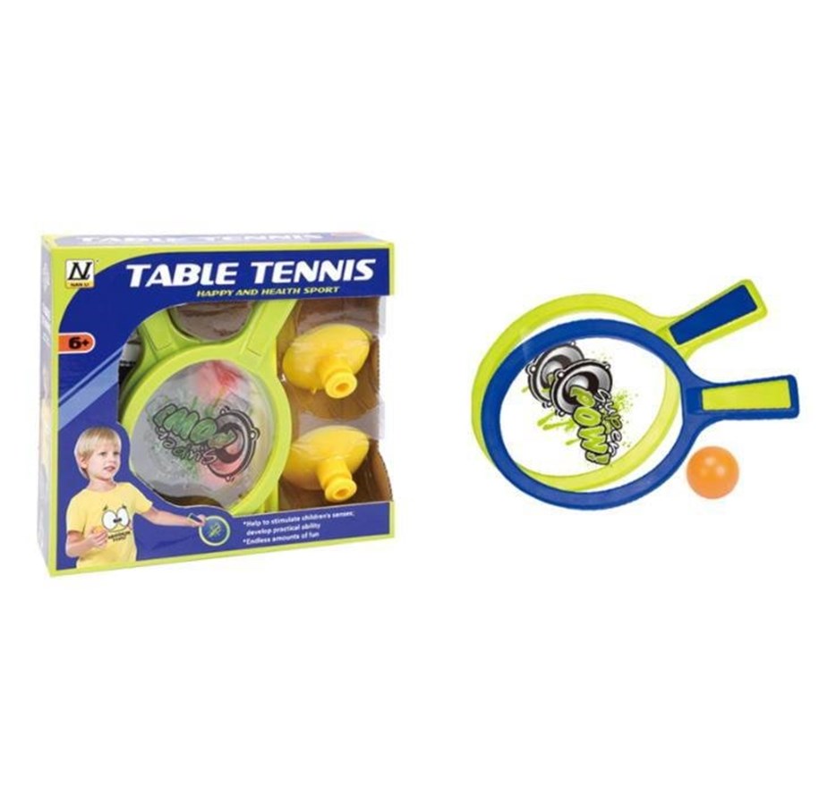 Jalkapallo ja pallopelit - Masen Toys Bordtennis sæt m/bat bolde net m sugekopper +3år - 13163
