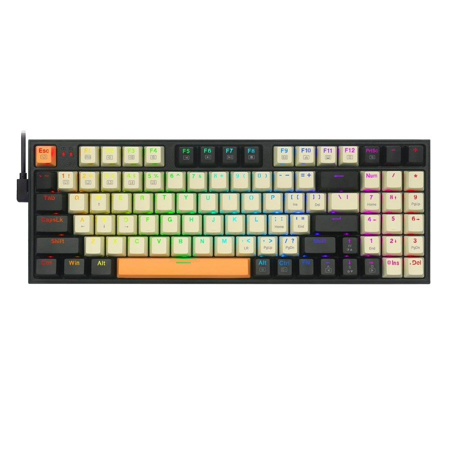 Näppäimistöt - REDRAGON K636 CLO-RGB Kitava keyboard - Pelinäppäimistö - Englanti (US) - Musta - K636CLO-RGB