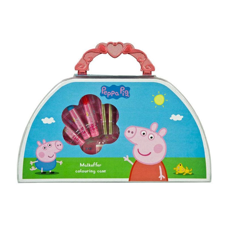 Luovat leikit - Undercover Peppa Pig coloring case 51 pcs. - PIPA4221