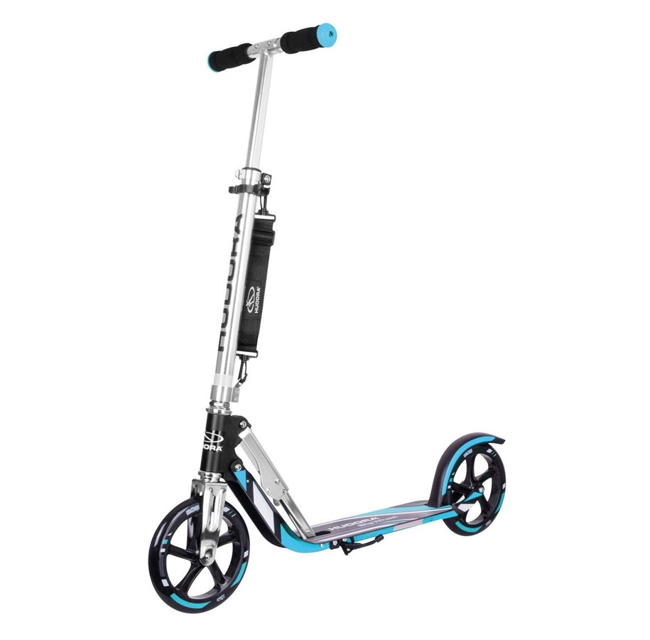 Tasapainopyörät, potkuautot ja potkulaudat - Hudora Scooter Big Wheel Step RX205 - Black/Blue - 14709/01