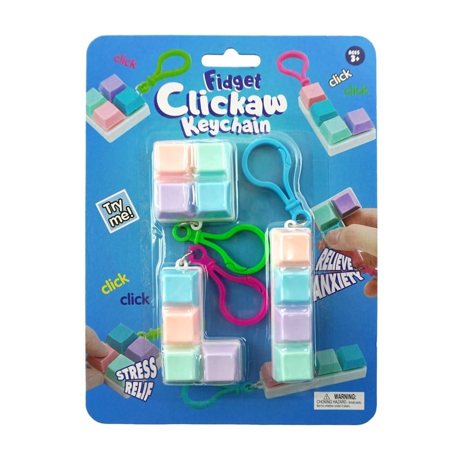 Pienet lahjat lapsille - Pocket Money Fidget Keyboard Clicker 3pcs - 500071