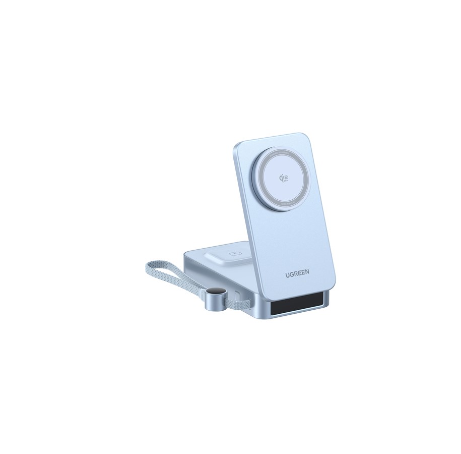 Powerbank - UGREEN MagFlow Qi2.2 25 W Magnetic Wireless Charging Powerbank with Built-in Cable - 20000 mAh - 75066