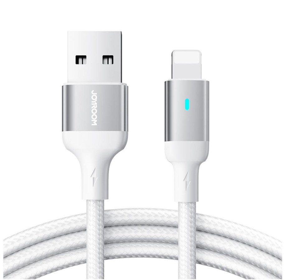 USB kaapelit - Joyroom Extraordinary Series A10 USB-A / Lightning 2.4A cable 1.2 m - white - S-UL012A10W