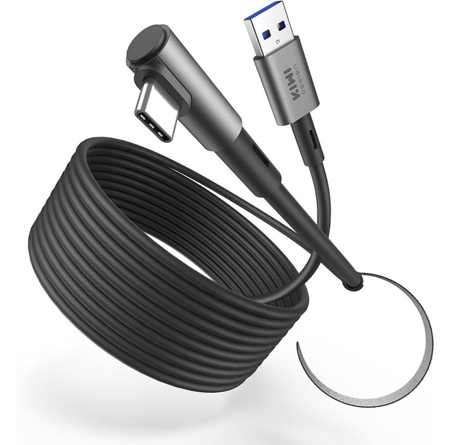 VR-lisävarusteet - KiwiDesign 5 m Link Cable - Black - QC-8.5/Black/HJT-526