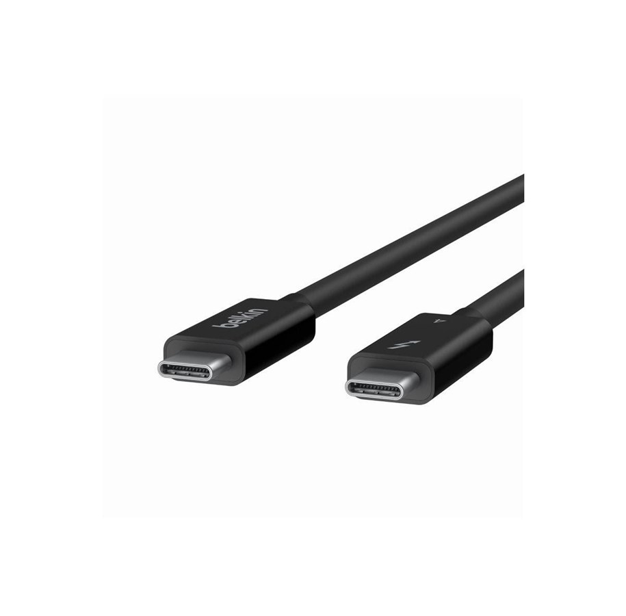 FireWire / ThunderBolt-kaapelit ja adapterit - Belkin CONNECT - Thunderbolt cable - 24 pin USB-C to 24 pin USB-C - 1 m - INZ003BT1MBK