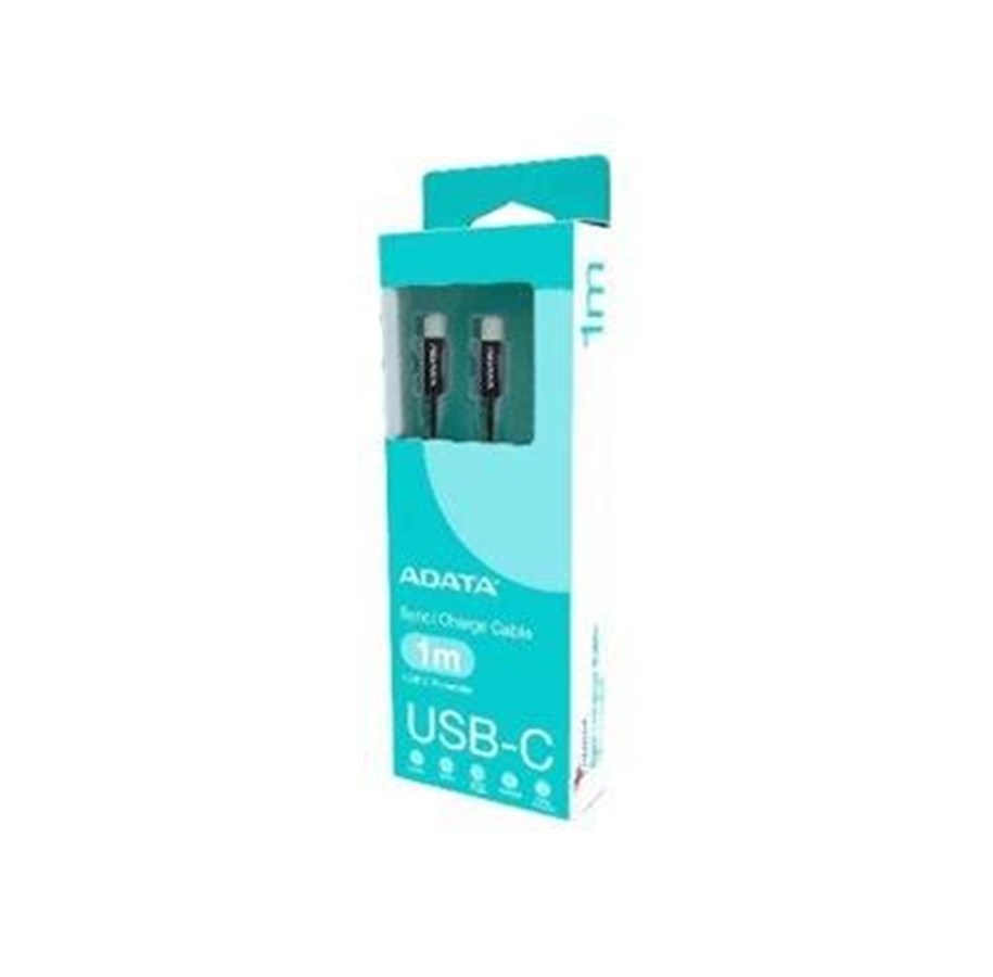 USB kaapelit - A-Data ADATA - USB-C cable - 24 pin USB-C to 24 pin USB-C - 1 m - CACC-100PN-BK