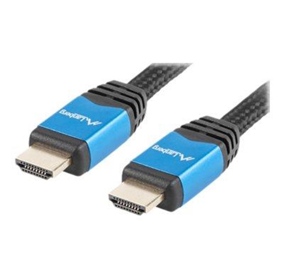 Näyttökaapeli - Lanberg HDMI cable with Ethernet - 1 m - CA-HDMI-20CU-0010-BL