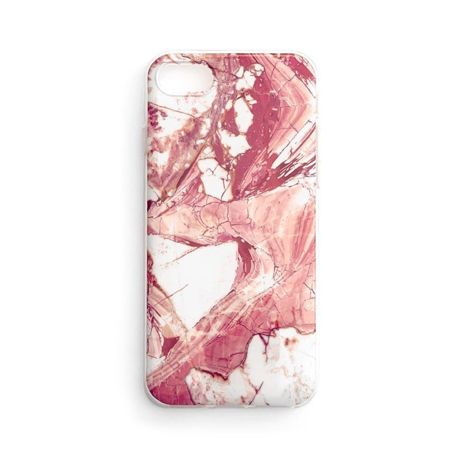 Puhelin - Kannet ja kotelot - Wozinsky Marble TPU case cover for Samsung Galaxy Note 9 pink - 5907769300769