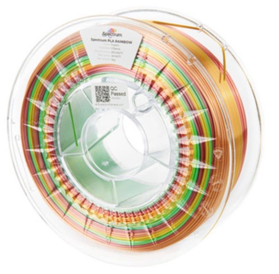 Filamentti/hartsi - 3D-tulostin - Spectrum 3D Filament / PLA SILK Rainbow / Fusion / ⌀ 1.75 mm / 1 kg - 81016