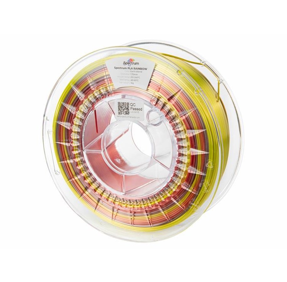 Filamentti/hartsi - 3D-tulostin - Spectrum 3D Filament / PLA SILK Rainbow / Earth Blend / ⌀ 1.75 mm / 1 kg - 81020