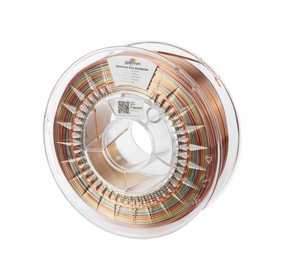 Filamentti/hartsi - 3D-tulostin - Spectrum 3D Filament / PLA SILK Rainbow / Ancient / ⌀ 1.75 mm / 1 kg - 81021