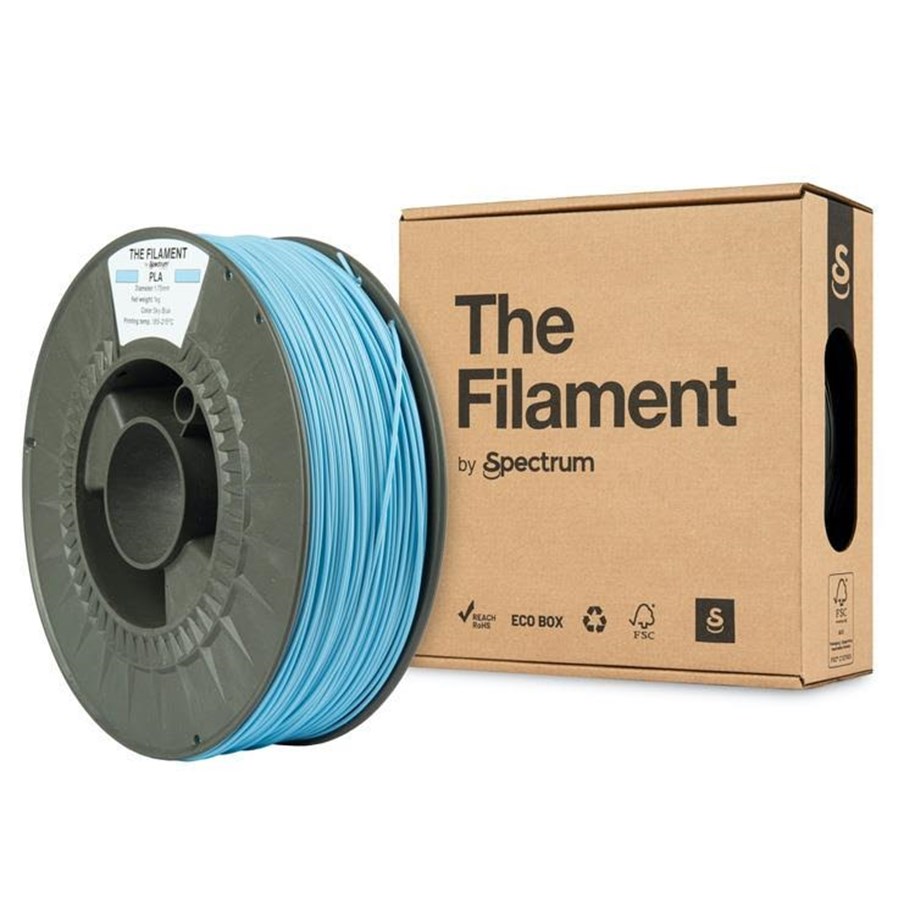Filamentti/hartsi - 3D-tulostin - Spectrum The Filament / PLA / Sky Blue / ⌀ 1.75 mm / 1 kg - TF-24008