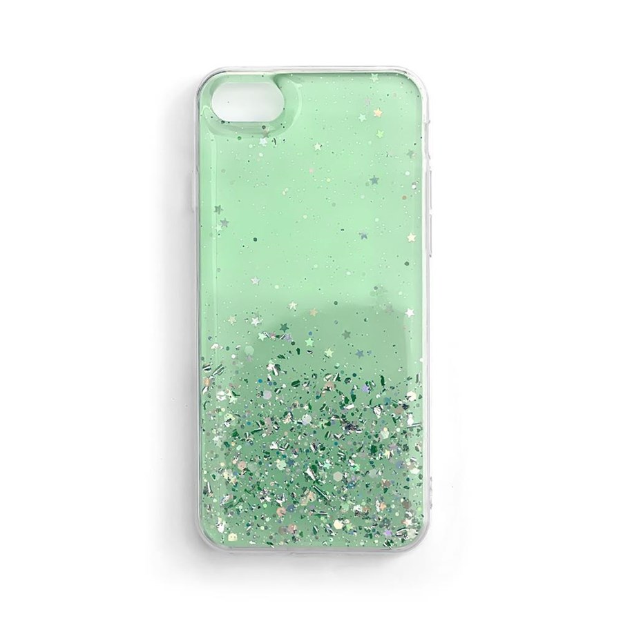 Puhelin - Kannet ja kotelot - Wozinsky Star Glitter Shiny Glitter Cover Cover with Glitter Samsung Galaxy A31 Green - 9111201909373