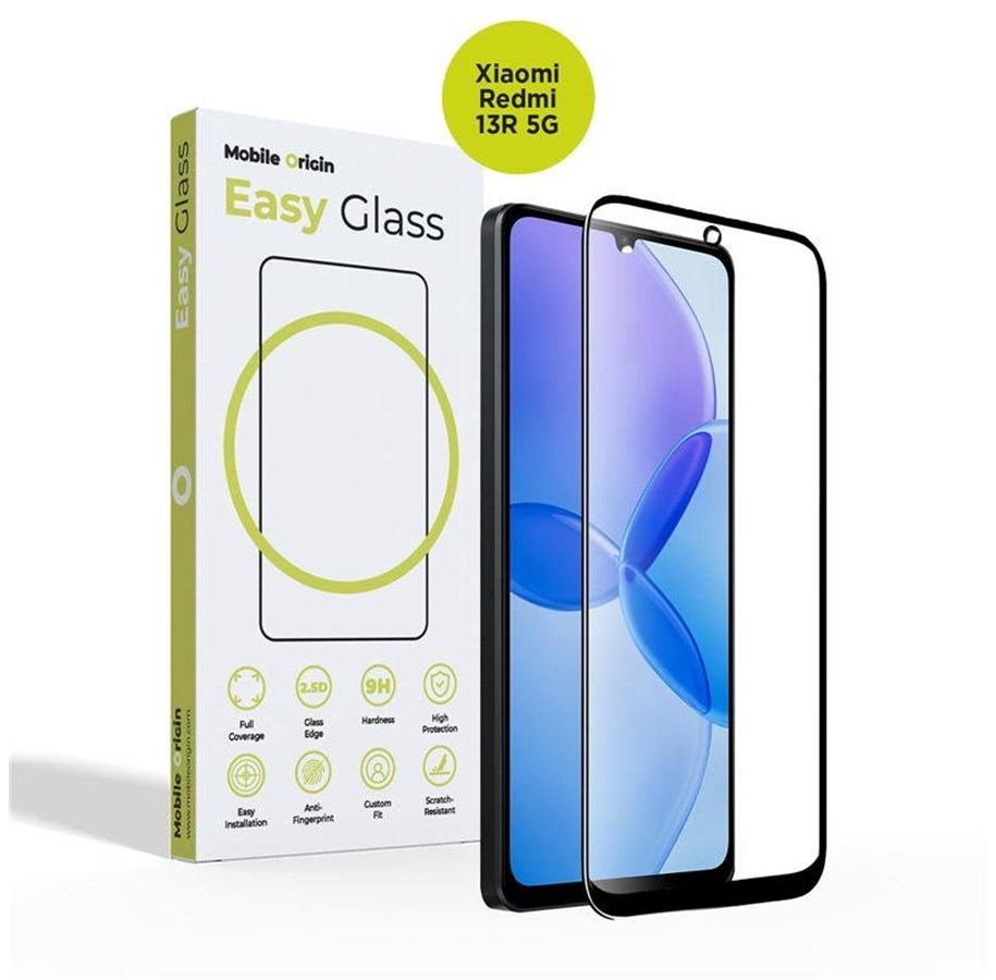 Puhelintarvikkeet - Näytönsuojat - Mobile Origin EasyGlass Xiaomi Redmi 13R 5G - FRL-EG-XR13R5G