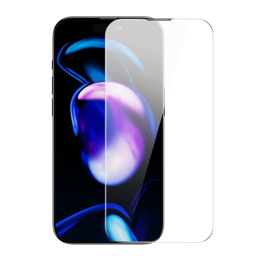 Puhelintarvikkeet - Näytönsuojat - Baseus Set of 2x Tempered Glass for iPhone 14 Pro Full Screen with Speaker Cover 0.3mm + Mounting Frame - SGXT001302
