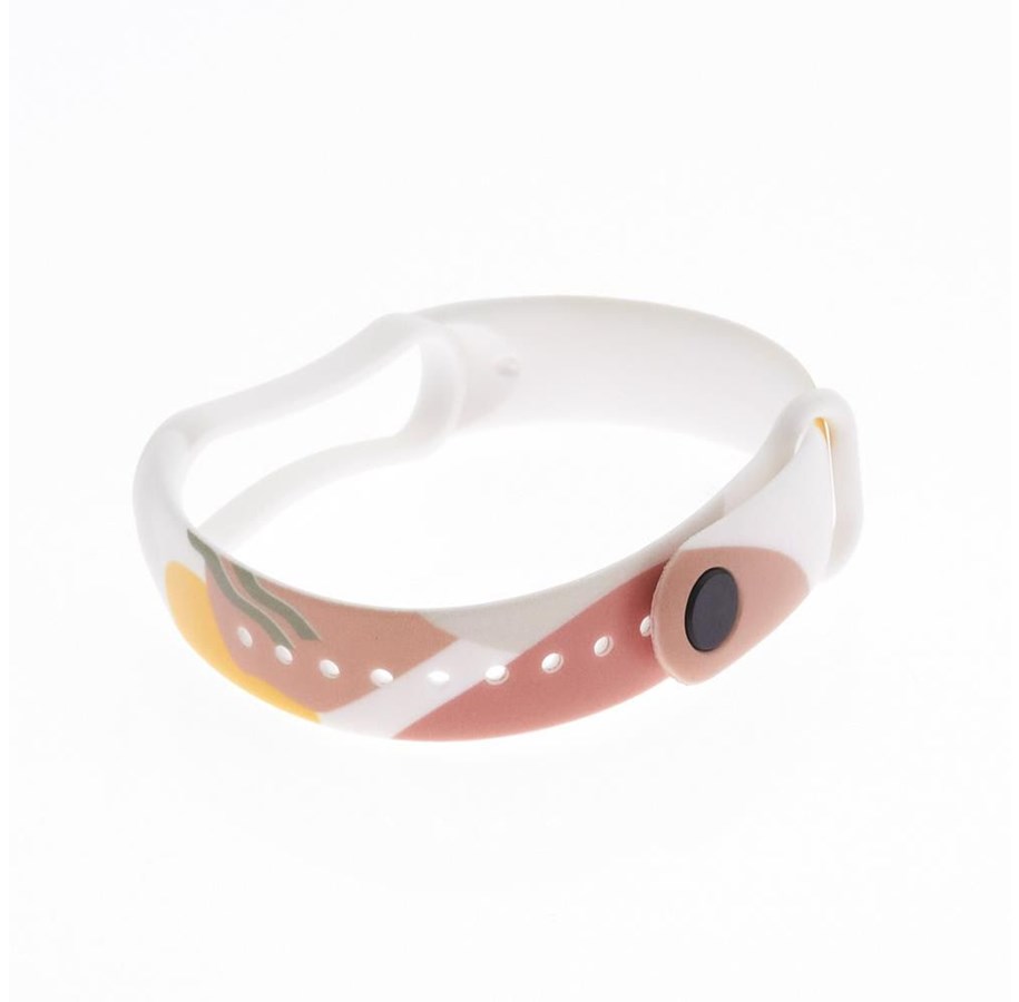 Smartwatch - Lisävarusteet - Hurtel Strap Moro Band for Xiaomi Mi Band 5 / 6 Silicone Strap Watch Bracelet Pattern 7 - 5907769336065