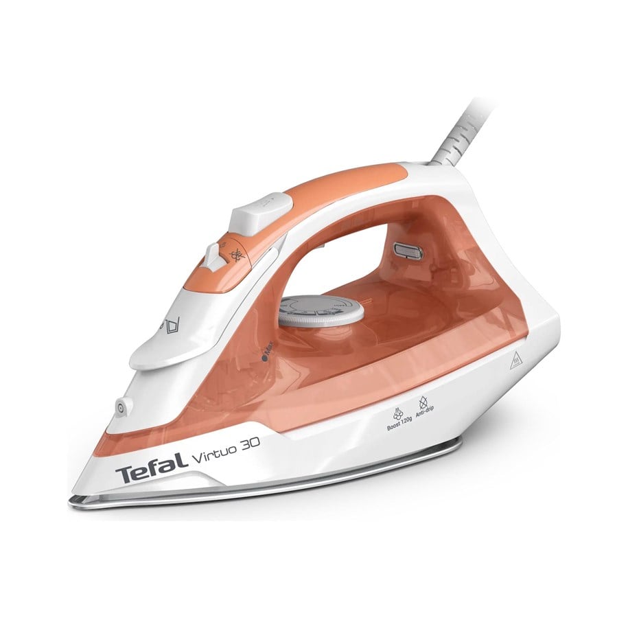 Silitysraudat  - Tefal höyrysilitysrauta Virtuo 30 FV2C40E0 - steam iron - sole plate: Easy-Gliding ceramic - FV2C40E0