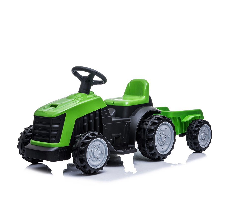 Sähköauto - Nordic Play Eltraktor med trailer 1 x 7.4V motor NORDIC PLAY - 805-916