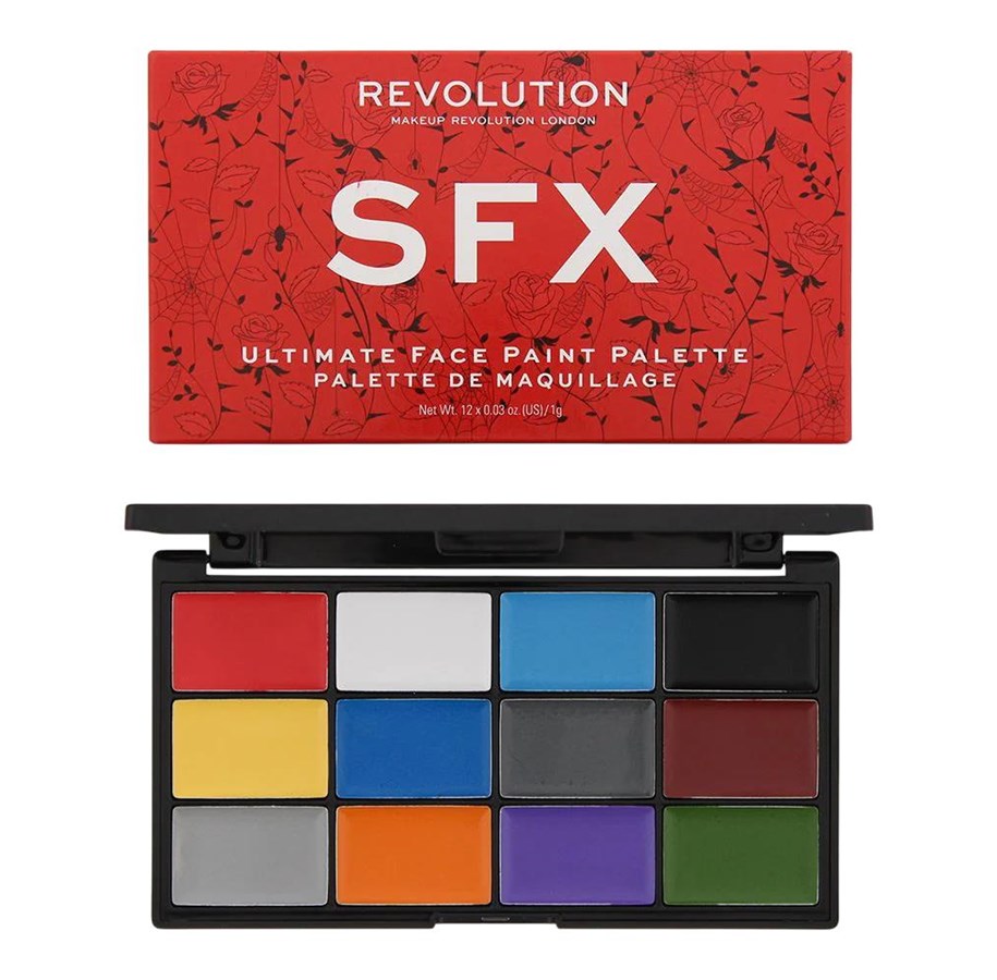 Meikit - Makeup Revolution Revolution SFX Face Palette  12 g.– 12 Shades. - 5057566158282