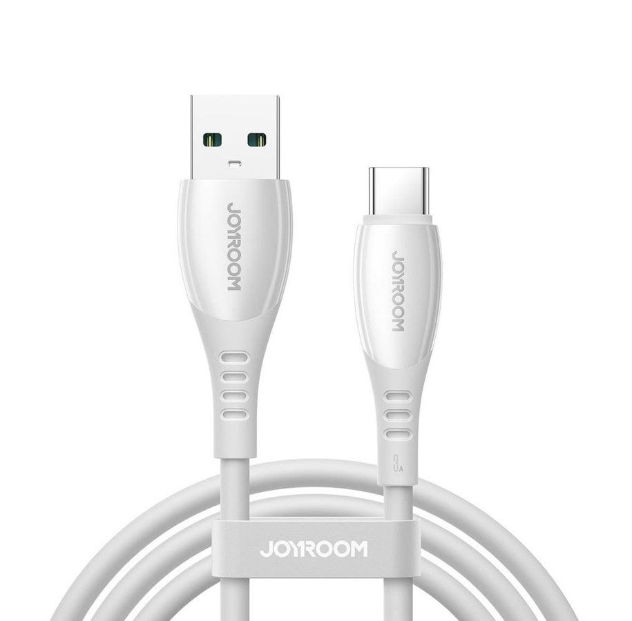 USB kaapelit - Joyroom S-A59 Vibrant Series 3A USB-A - USB-C cable 1.2m - white - S-A59 A-C 3A 1.2m white