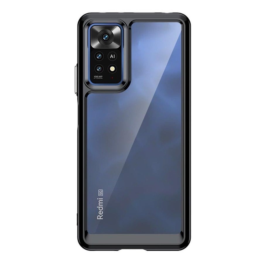 Puhelin - Kannet ja kotelot - Hurtel Outer Space Case for Xiaomi Poco X5 5G / Redmi Note 12 5G Cover with Flexible Frame Black - 9145576274811