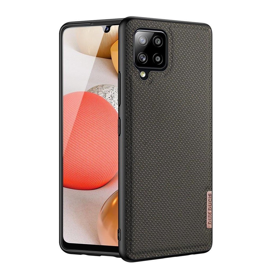Puhelin - Kannet ja kotelot - Dux Ducis Fino Case Cover Covered With Nylon Material Samsung Galaxy A42 5G Green - 6934913055922