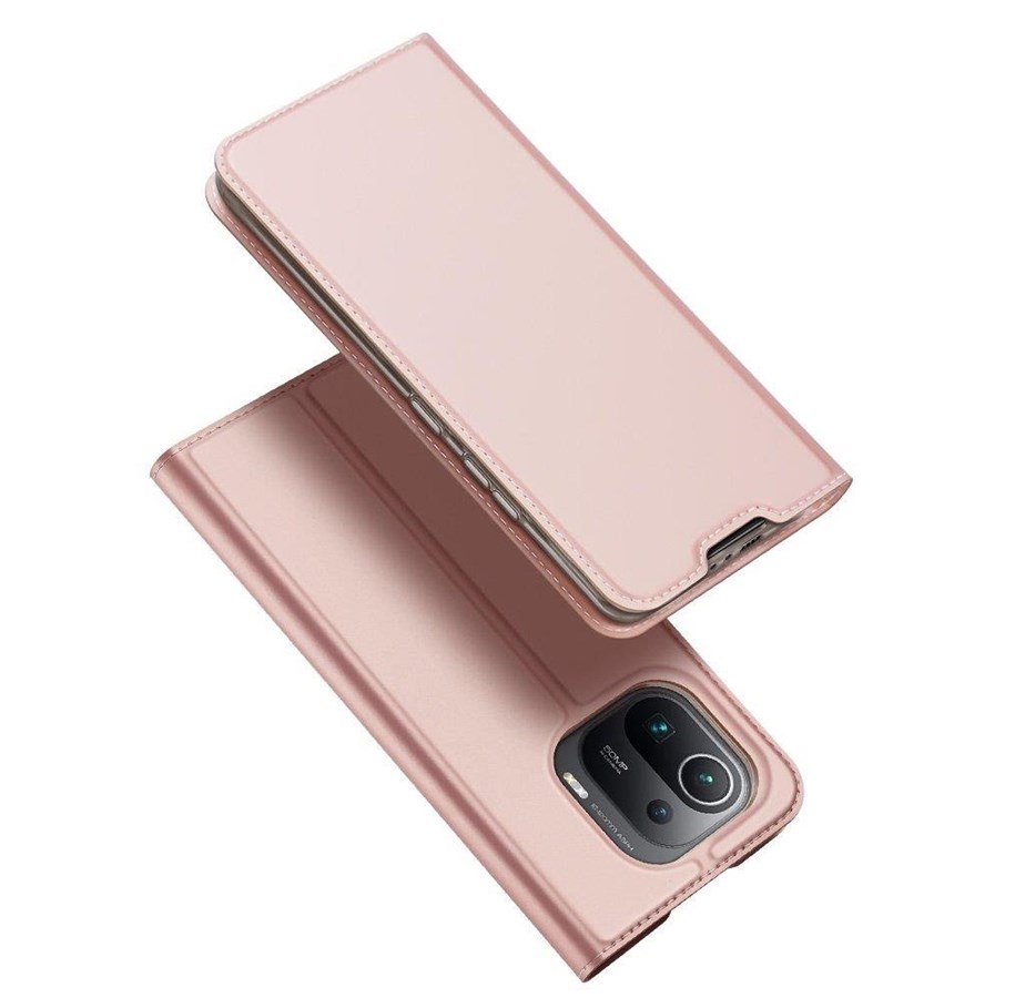 Puhelin - Kannet ja kotelot - Dux Ducis Skin Pro Holster Case Flip Cover Xiaomi Mi 11 Pro pink - 6934913050033