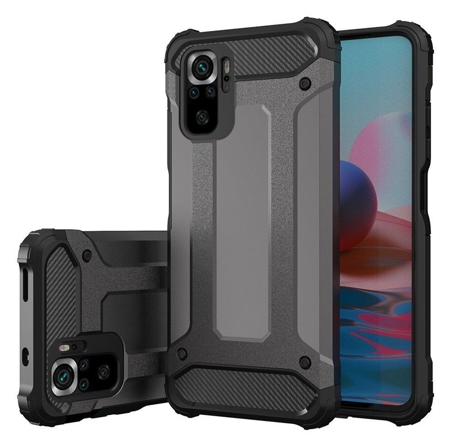 Puhelin - Kannet ja kotelot - Hurtel Hybrid Armor Armored Hybrid Case Cover Xiaomi Redmi Note 11 Pro+ 5G (China) / 11 Pro 5G (China) / Mi11i HyperCharge / Poco X4 NFC 5G Black - 5907769339592