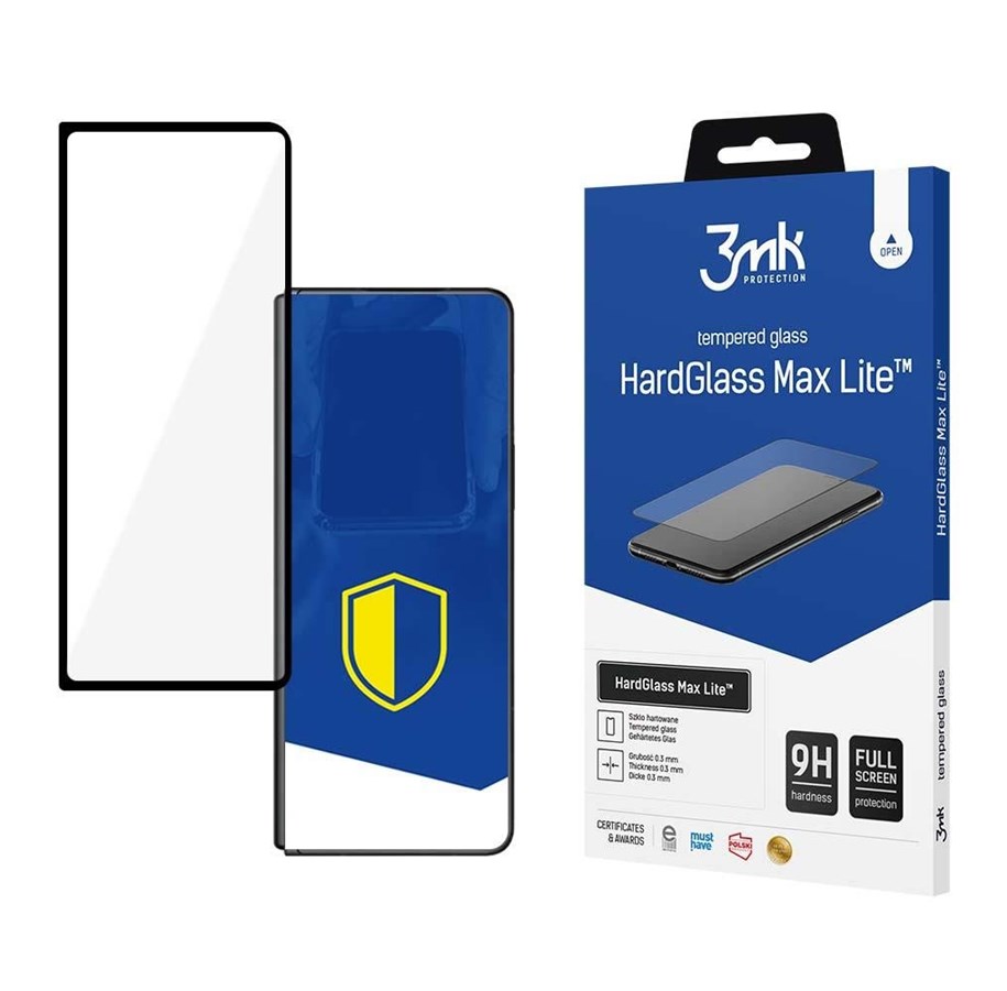Puhelintarvikkeet - Näytönsuojat - 3mk Samsung Galaxy Z Fold 3 5G (Front) -  HardGlass Max Lite™ - 5903108496506