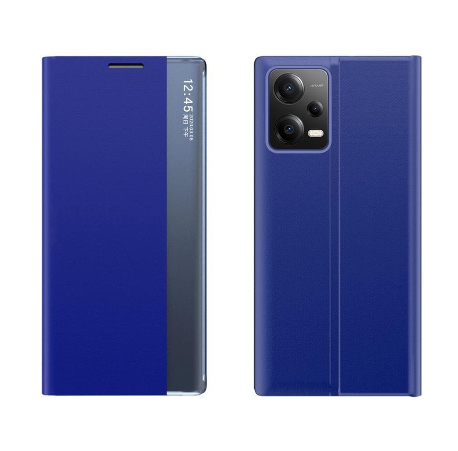 Puhelin - Kannet ja kotelot - Hurtel New Sleep Case Cover for Xiaomi Redmi Note 12 5G / Poco X5 5G Cover with Flip Stand Blue - 9145576275887