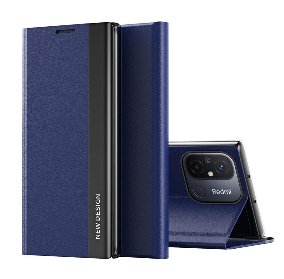 Puhelin - Kannet ja kotelot - Hurtel Sleep Case Pro case for Xiaomi Redmi Note 12 Pro+ with Flip Stand Blue - 9145576275702