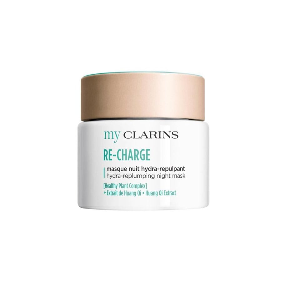Kasvojen hoito - Clarins Re-Charge Plumping Night Cream Mask 50 ml - 3666057192012