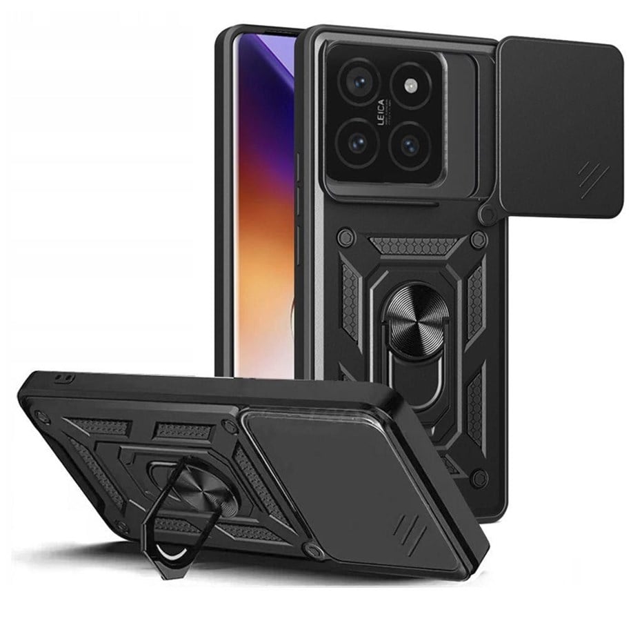 Puhelin - Kannet ja kotelot - Tech-Protect CamShield Pro Case for Xiaomi 14T Pro - Black - 5906302371273