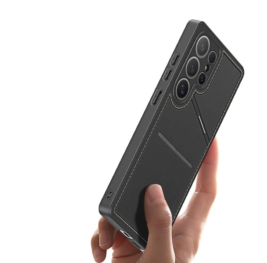 Puhelin - Kannet ja kotelot - Dux Ducis Rafi II Case for Samsung Galaxy S25 Ultra with Stand and Wallet - Black - 6971824161311