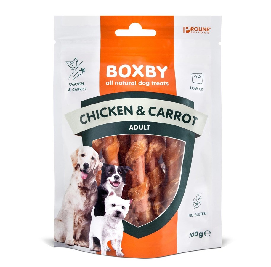 Koirat - BOXBY Kylling & Gulerod 100g. - 10860