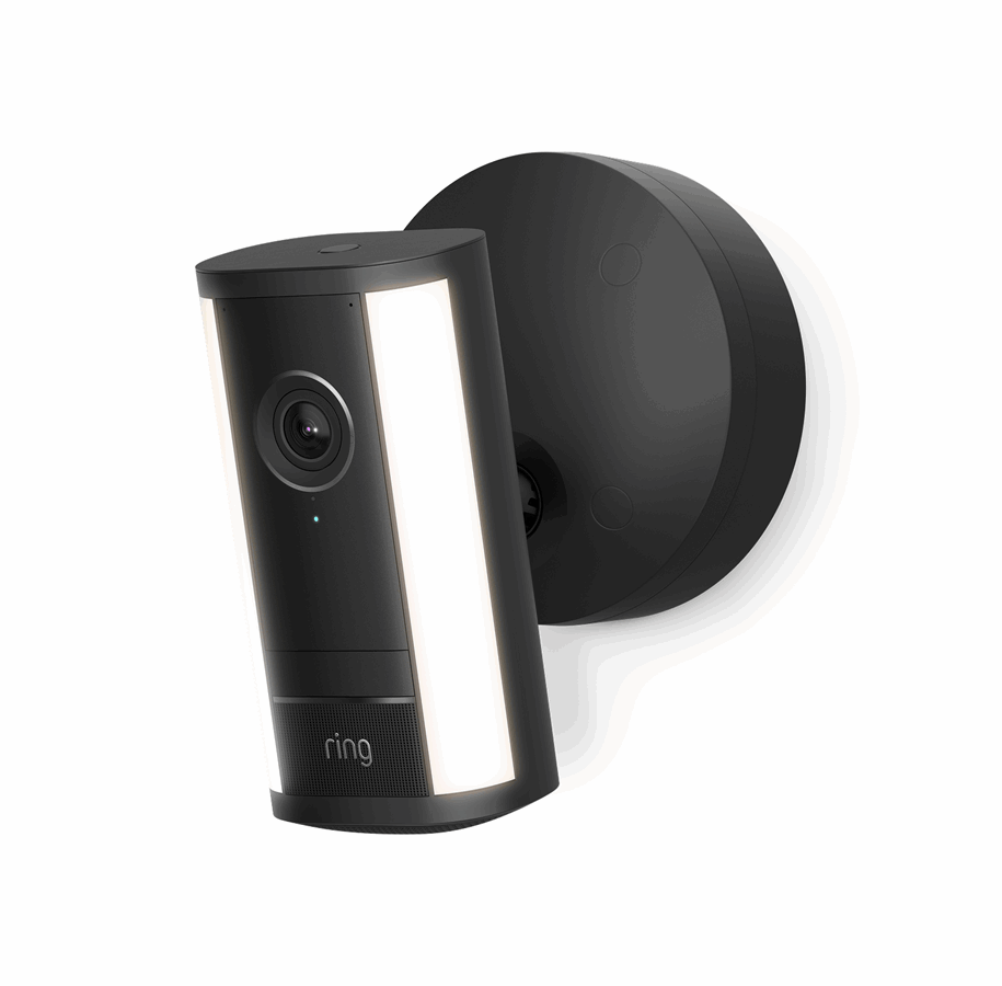 Smart Home - Älykoti - Ring Spotlight Cam Pro (2nd Gen) Wired - Retinal 4K - Black - B0DZ8Q47KW