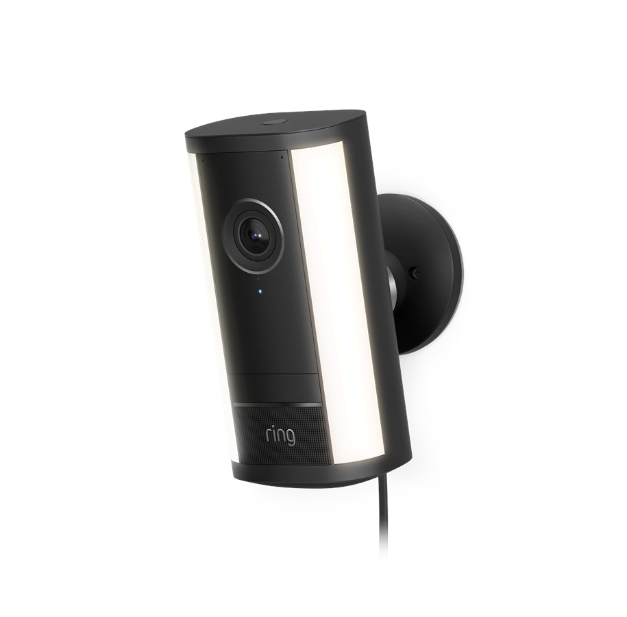 Smart Home - Älykoti - Ring Spotlight Cam Pro 2nd Gen Plug-In - Retinal 4K - Black - B0DZ8KG467
