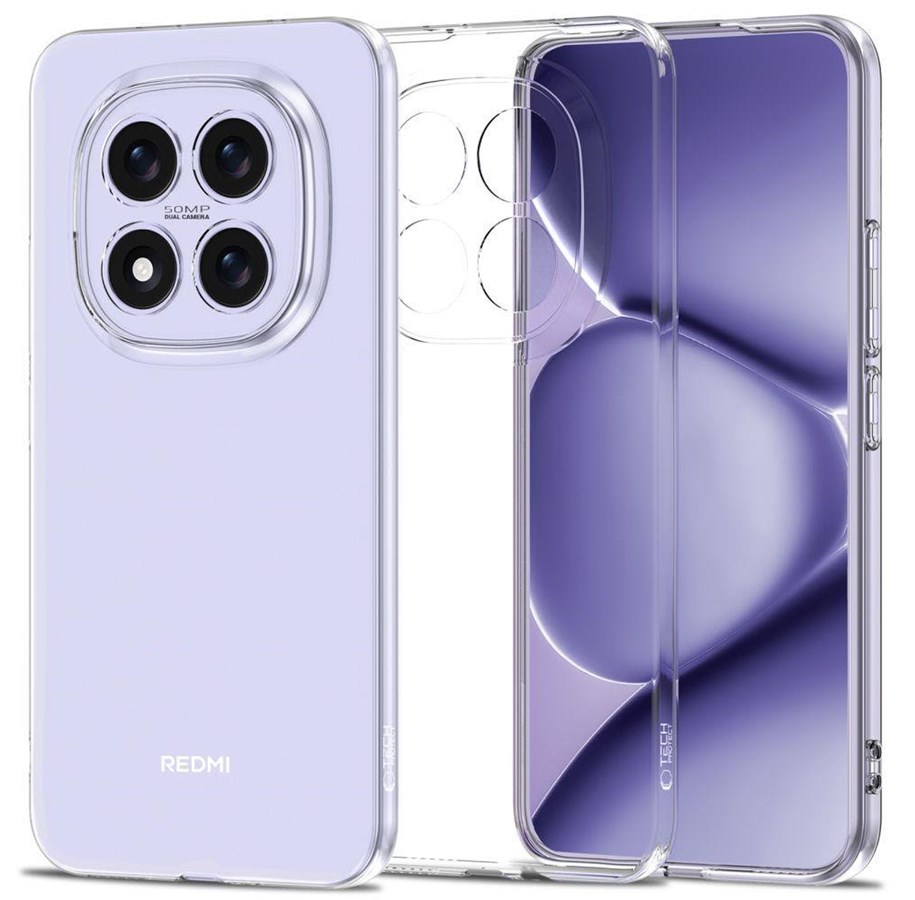 Puhelin - Kannet ja kotelot - Tech-Protect  FlexAir Case for Xiaomi Poco M8 Pro / Redmi Note 15 Pro+ 5G - Transparent - 5906302352982