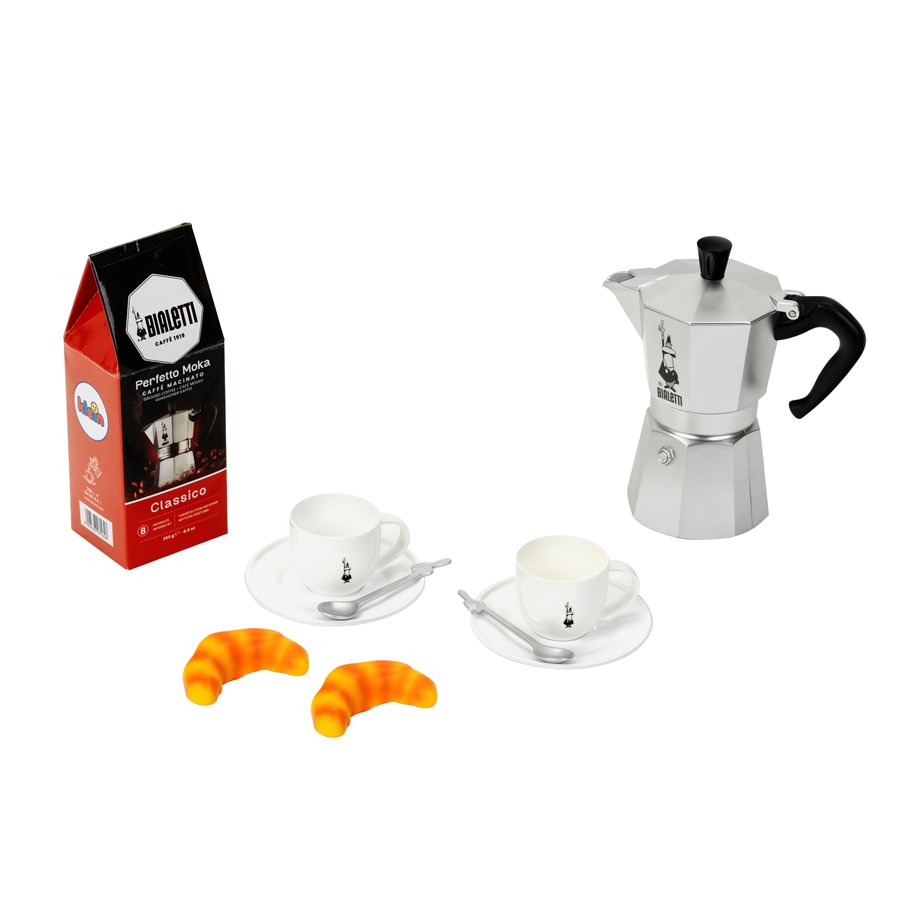 Roolileikit - Theo Klein Bialetti moka Espresso sæt m/kande kopper m.m. - KL9022