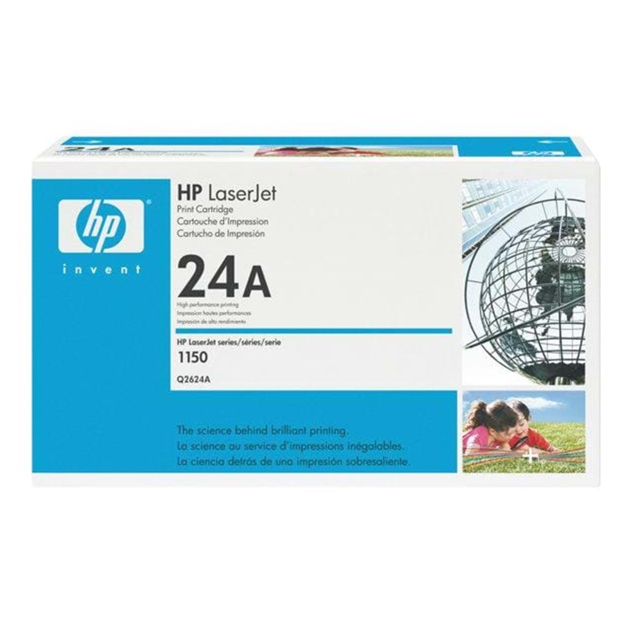 Mustepatruunat, värikasetit ja lisävarusteet - HP 24A / Q2624A - Black Laser Toner - Q2624A