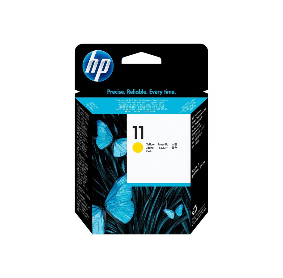 Mustepatruunat, värikasetit ja lisävarusteet - HP 11 / C4813A Keltainen Printhead - C4813A