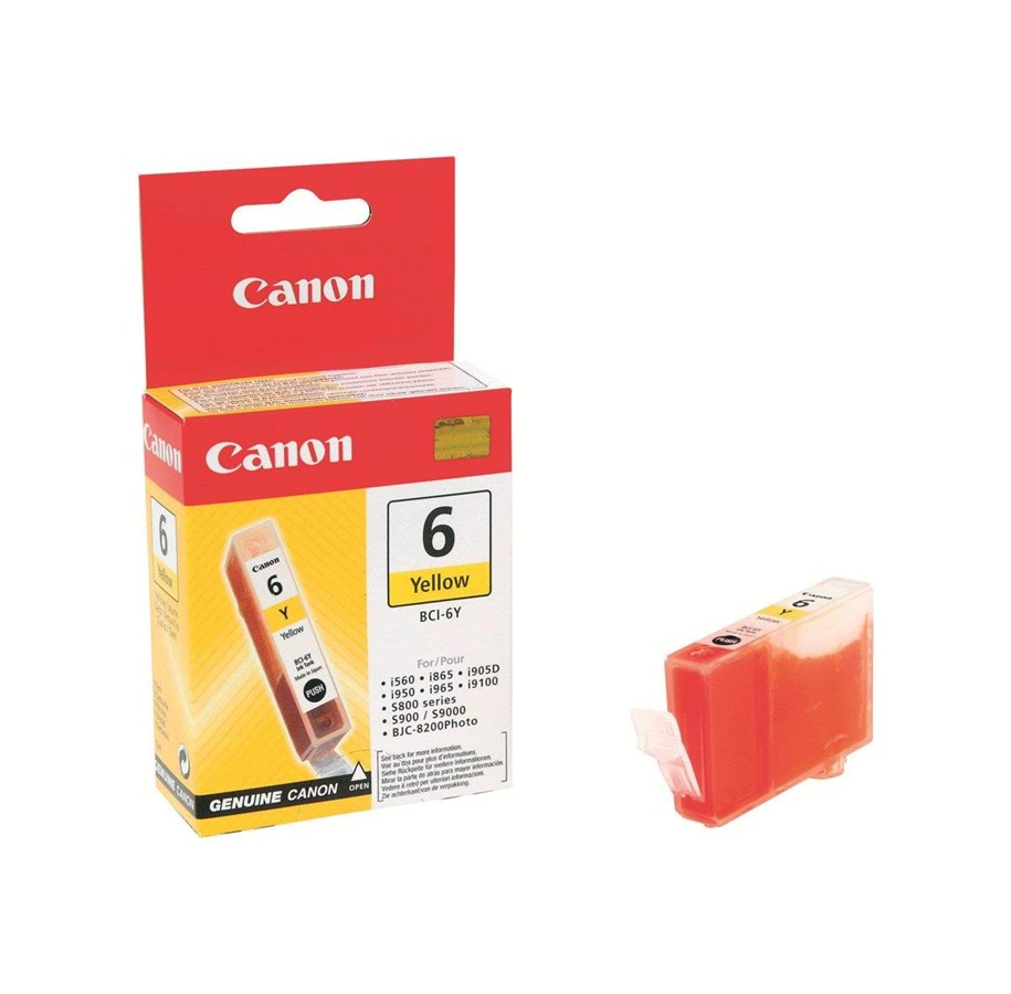 Mustepatruunat, värikasetit ja lisävarusteet - Canon BCI-6 / 4708A002 Yellow - 4708A002