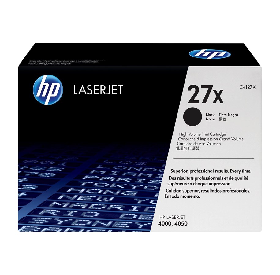 Mustepatruunat, värikasetit ja lisävarusteet - HP 27X / C4127X High Kapasiteetti Musta Toner - C4127X