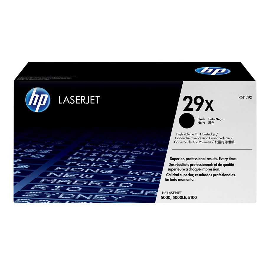 Mustepatruunat, värikasetit ja lisävarusteet - HP 29X / C4129X - Musta Laser Toner - C4129X