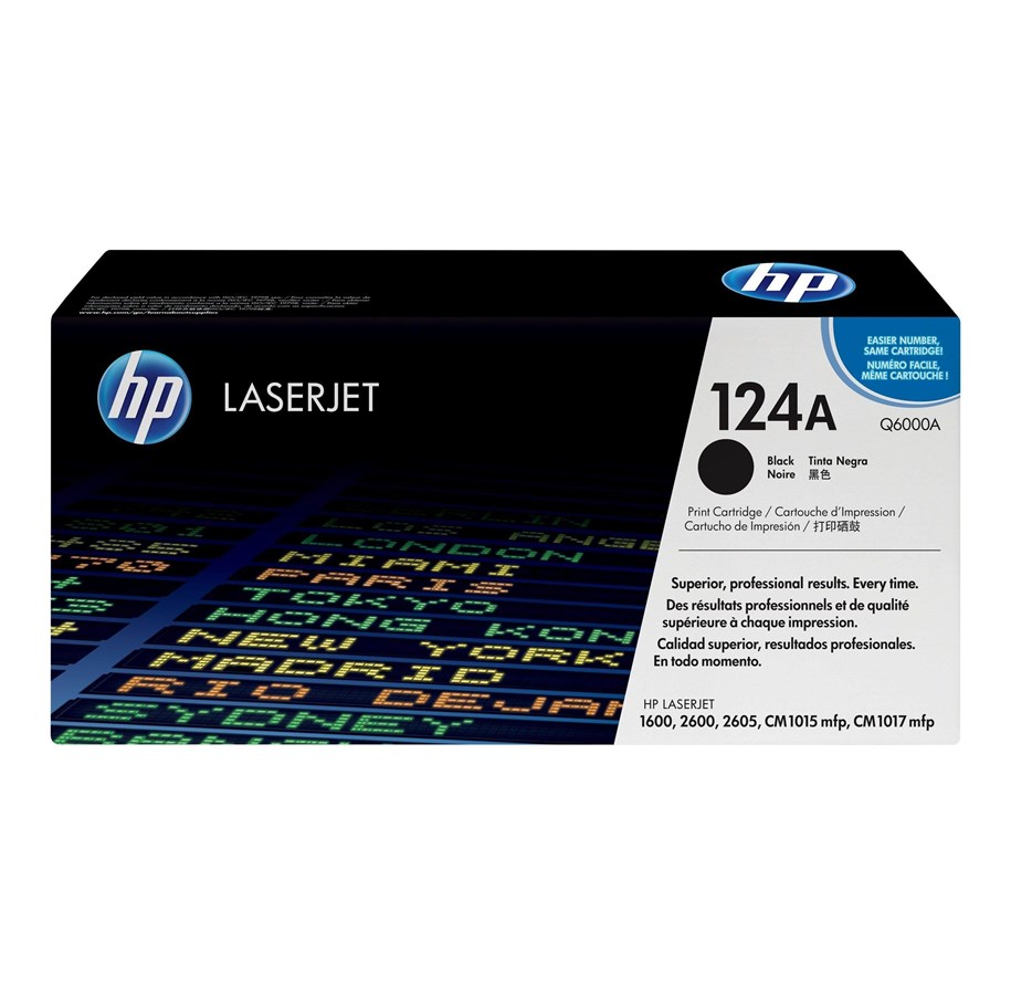 Mustepatruunat, värikasetit ja lisävarusteet - HP 124A / Q6000A Musta Toner - Q6000A