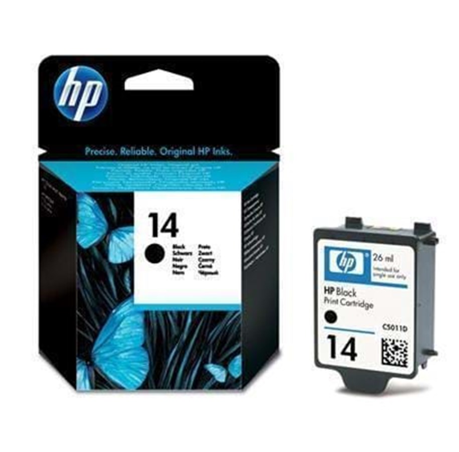 Mustepatruunat, värikasetit ja lisävarusteet - HP 14 Black - C5011DE