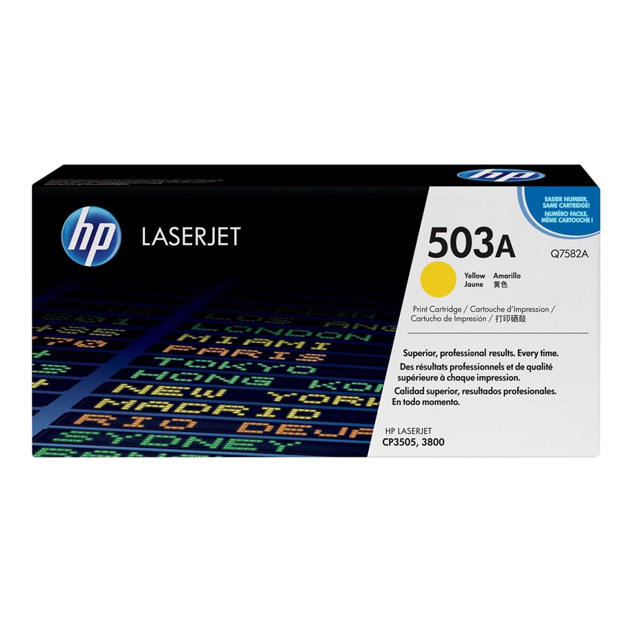 Mustepatruunat, värikasetit ja lisävarusteet - HP 503A / Q7582A Yellow Toner - Q7582A